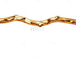 金色波浪边框设计素材