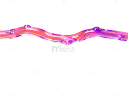 未来科技感波纹图案设计