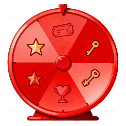 红色转盘游戏设计素材