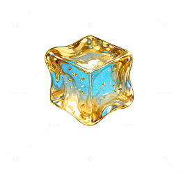 金色液体宝石创意艺术图