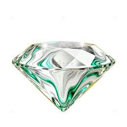 梦幻透明钻石特效创意素材