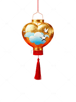 喜庆中国风红灯笼装饰图案