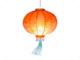 中国传统红灯笼装饰素材