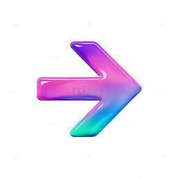 彩虹色箭头图标设计元素