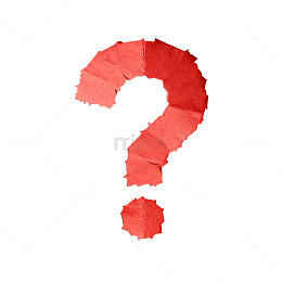 红色问号文创意艺术图片