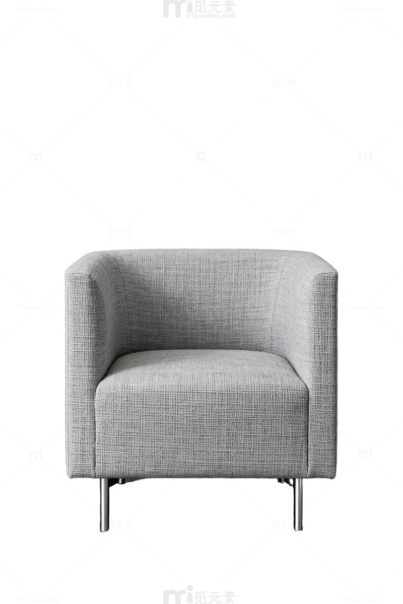 现代简约布艺单人沙发
