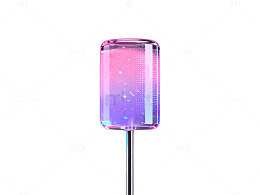 炫彩玻璃棒装饰设计元素