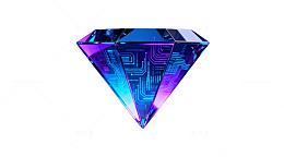 科技感钻石电路板创意装饰