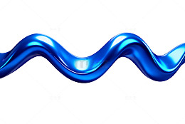 蓝波动态抽象艺术图形