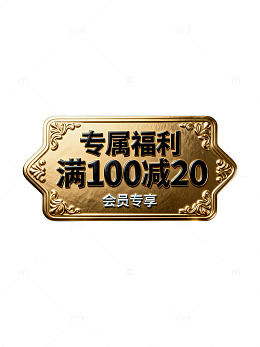 金属质感会员福利海报