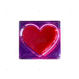 霓虹心形装饰艺术设计