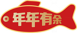 鱼形图案中文祝福