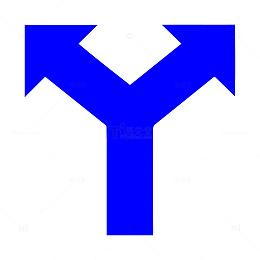 蓝色几何图形标志设计素材