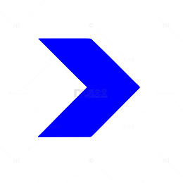 蓝色箭头图标设计元素