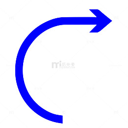 蓝色循环箭头图标