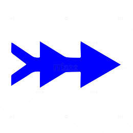 蓝色箭头指示标志设计素材棱形