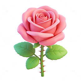 玫瑰花插画艺术矢量素材