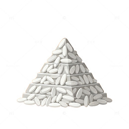 AI生成药片金字塔