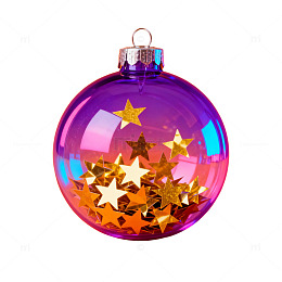 圣诞装饰球金光星彩