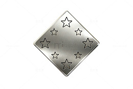 金属星星装饰牌设计素材