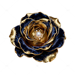 金箔玫瑰珍珠装饰画