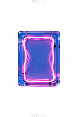 霓虹灯盒创意装饰素材