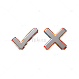 简约图标对错对比设计