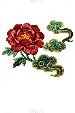 中国传统刺绣花卉图案