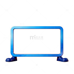 蓝色框架橙背景简约设计