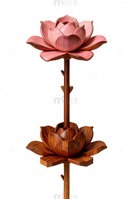 木雕莲花艺术品欣赏
