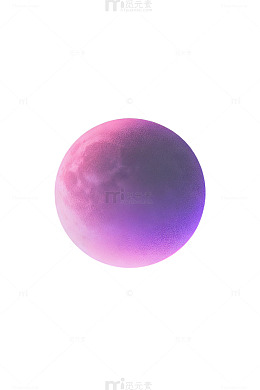 AI渲染紫色月亮幻想图片