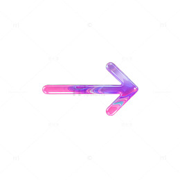 彩虹色箭头指示图标