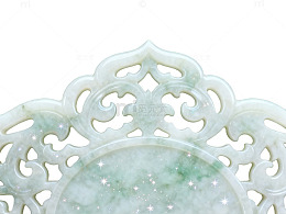 玉雕镂空花纹装饰品