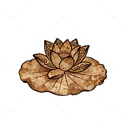 古风莲花纹样设计素材