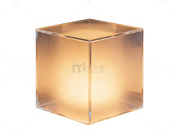 透明立方体灯光装饰