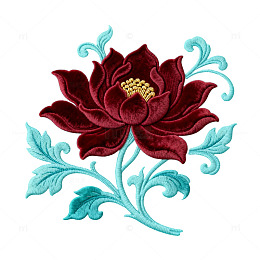 AI刺绣花朵图案设计