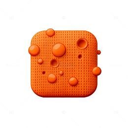 现代风格橙色方块设计图标