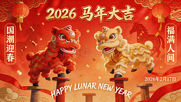2026马年国潮醒狮