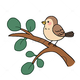 动物小鸟春天免抠元素