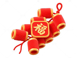 传统喜庆装饰鞭炮挂件