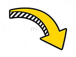 卡通箭头指示图标