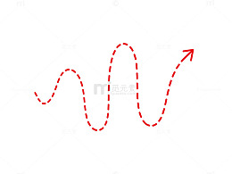 红色曲线运动轨迹图案