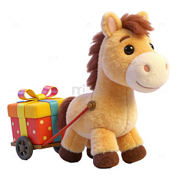 可爱小马玩具礼品图