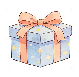 卡通礼品盒插画