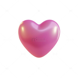 粉色心形卡通图案元素