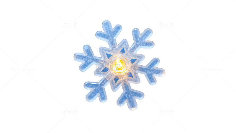 雪花灯饰蓝色背景装饰