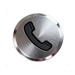 金属质感电话图标按钮设计