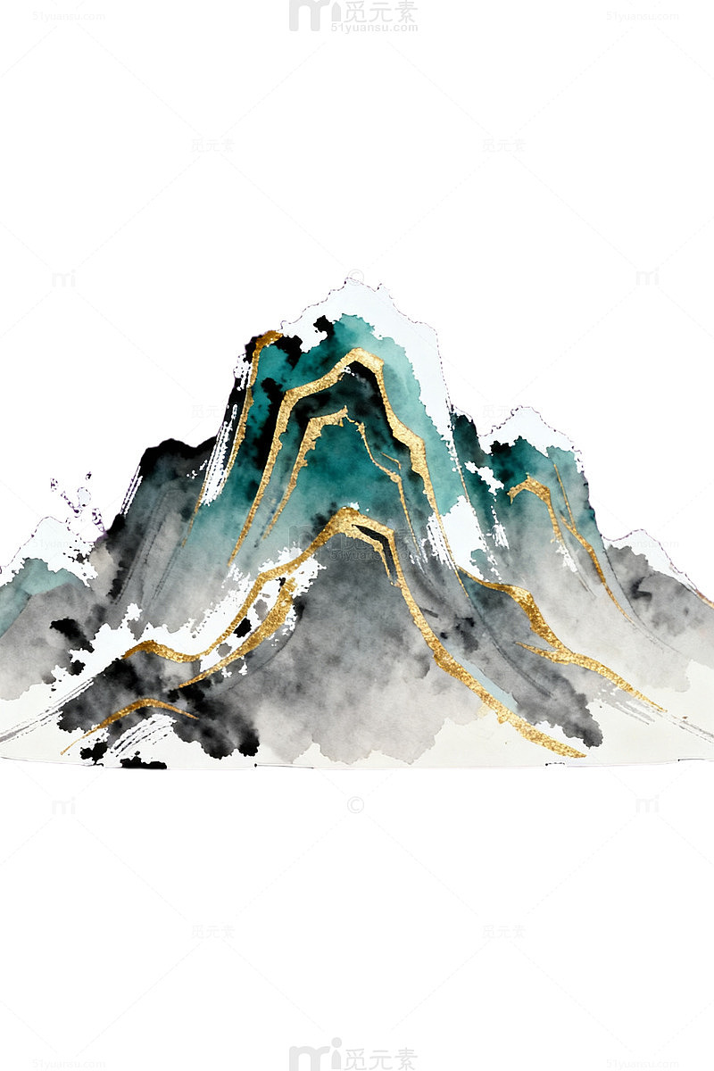 水墨风山水画AI生成作品