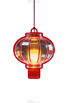 红色灯笼现代设计装饰灯具