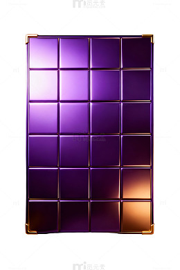 紫色金属网格界面设计元素